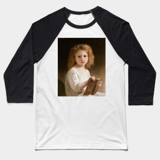 The Story Book by William-Adolphe Bouguereau Baseball T-Shirt